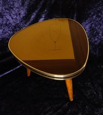 Nierentisch Mid-Century Blumenhocker Beistelltisch 60er Jahre  Rock a Billy alt