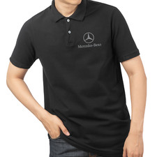 Poloshirt schwarz mercedes - schwarz,