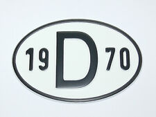 D-Schild 1970 Alu geprägt