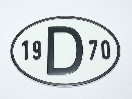 Schild 1970 alu geprägt - d-schild,