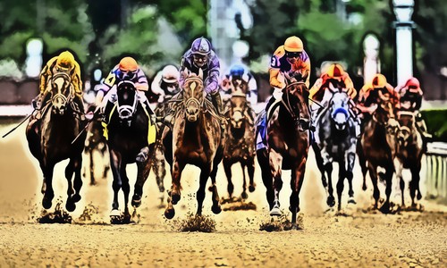 Poster xxl pop art - pop, pferde