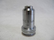 LEITZ Wetzlar NPL 6,3x Mikroskop PLAN Objektiv Planachromat Mikroskopobjektiv