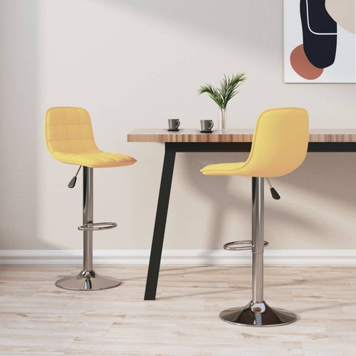 Barhocker stk gelb stoff - gelb,