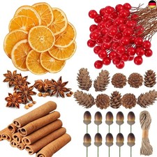  255 Stück Weihnachten Deko Adventskranz, Weihnachtskranz Deko, Weihnachtsdeko  