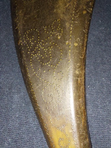 Barocke pulverflasche horn - pulverflasche,