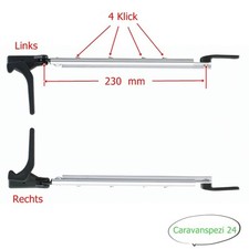 1Satz Fensteraussteller 230 mm Re Li Klick Klack Polyplastic Polyfix Aufsteller 