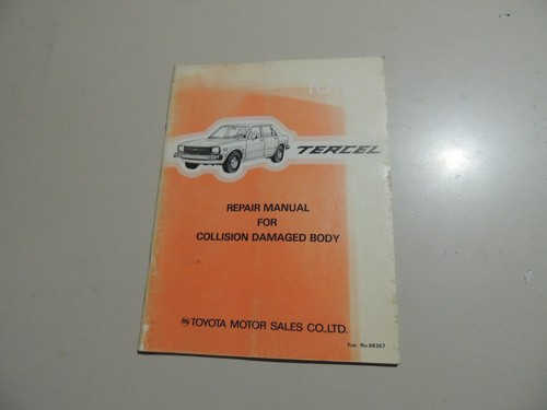 Toyota tercel l10 a11 repair - tercel,