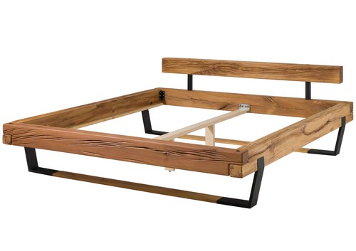 Balkenbett 140x200 wildeiche - 140x200,