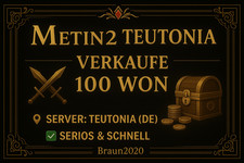✨100WON - Metin2  Teutonia✨ Schnell & Sicher✨MIL YANG