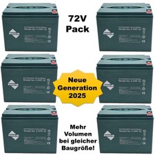 72V 58Ah Akku Pack 6-EVF-58 / 6-DMF-58 Kabinenroller Minicar Elektroauto