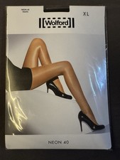 Wolford Neon 40 Strumpfhose XL maroon Glanzstrumpfhose blickdicht
