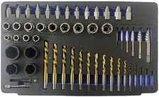 Schrauben Muttern Stehbolzen Ausdreher Set 54tlg. LInksausdreher (9004)