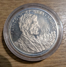 900er Silbermedaille Lincoln