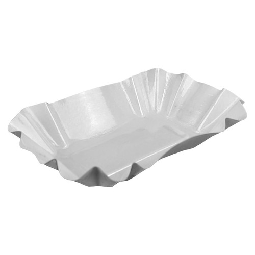 Weiße pappschalen 9x14x3cm - weiße,
