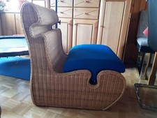 Besonderer Korbsessel, Relaxsessel passend für Kinder,  Jugendliche mit Kissen