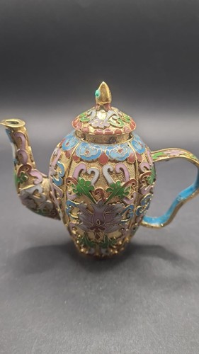 Cloisonne teekanne bunt deko - bunt,
