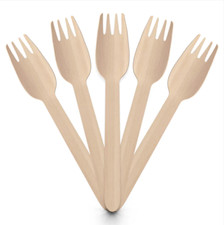 Holzgabel Einweg aus Premium