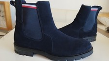 TOMMY HILFIGER Edel Boots Freizeit Luxus Stiefel Anzug Outdoor Gr 46 US 12 TOP!