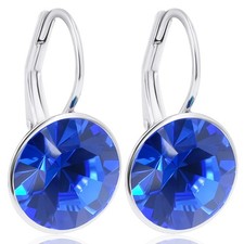 Silberohrringe 925 blau - 925,
