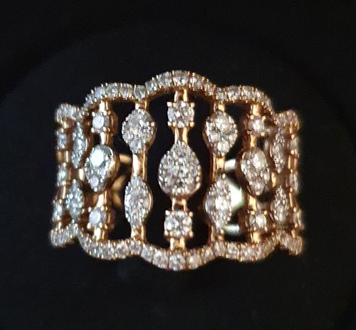Diamantring 750 rosegold - 750, 98