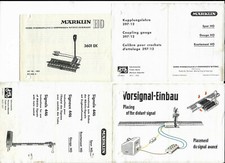 Anleitungen für Märklin H0 Zubehör 50er Jahre instructions Signale etc