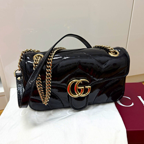 Gucci schultertasche lackleder - gucci,