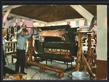 Wittlich, Saubrenner-Kirmes, Spanferkel, Ansichtskarte 