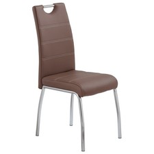 Stuhl braun lederoptik - braun,