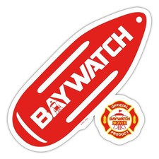 Baywatch Rote Rettungsboje Aufkleber Sticker, max. 10 x 10 cm, 10 x 10 cm