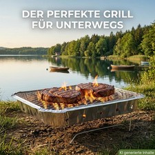 10x Einweg Holzkohlegrill