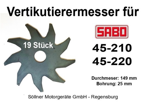 Vertikutierermesser für sabo - vertikutierermesser,