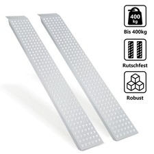 2x Auffahrrampe Auffahrschiene 160cm Motorrad Verladerampe max. 400kg Alu