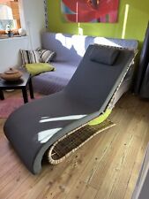 Loungemöbel Rattanliege- Sessel mit Wippfunktion