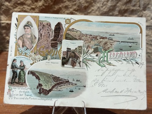 Helgoland postkarte stempel - helgoland,