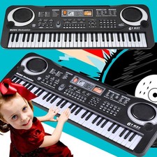 Klavier Keyboard 61 Tasten Elektronisches Musikinstrument Klavier mit Mikrofon