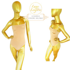 NEON STRING BODY by Wolford M Medium sahara skin Spaghetti TrägerSatin Glanz