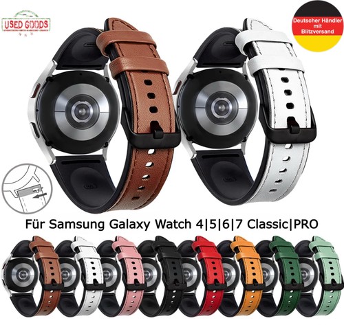 Uhrenarmband leder und silikon - leder,