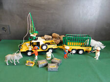 Playmobil *Rarität* Safari-Jeep u. -Anhänger 3528- u. 3529-A/1980 II, ohne OVP!