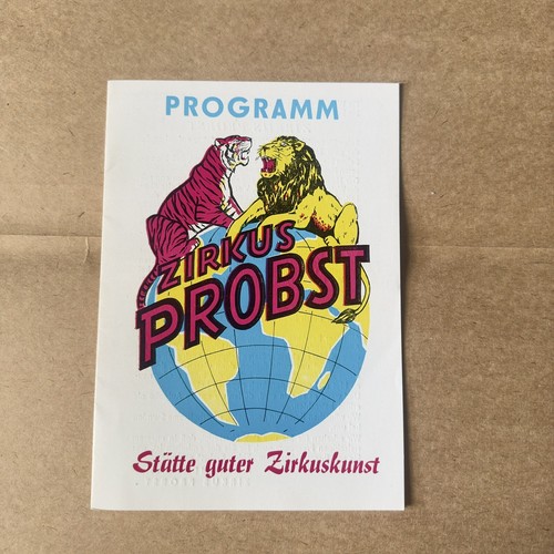 Zirkus probst programm - probst,