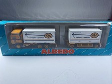 T27 ALBEDO Herpa 1:87 H0 LKW VOLVO ASG Kofferhängerzug Schweden Ovp Neu 