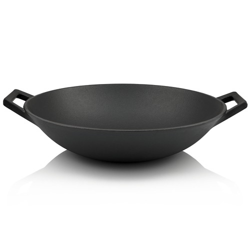 Gusseisen wok bratpfanne - gusseisen,