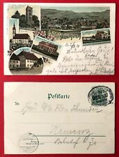 Litho AK NEUKIRCH Lausitz 1901 Rittergut, Kirche und Panorama   ( 101158