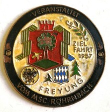 Plakette Zielfahrt 1957