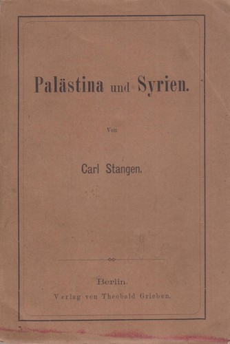 Buch palästina und syrien - buch:,