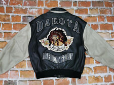 *DAKOTA USA VINTAGE LEDERJACKE*AMERICAN SPIRIT INDIANER*BEIGE*GR: XL*TIP TOP