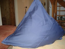 Kopfkissen-/Wendekissen-/ Paradekissenbezug 80 X 80 blau/ gelb Baumwolldamast