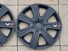 1x Stück Radkappe VR Black Carbon Schwarz 16 Zoll