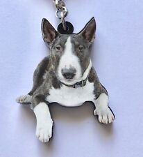 Schlüsselanhänger Bullterrier Pit Bull Staffordshire Hund Dog K18.10 Anhänger