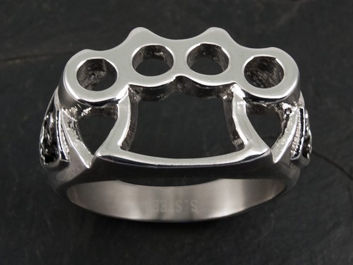 Edelstahl skull totenkopf ring - edelstahl,