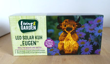 ?Living Garden Gartenfigur Tierfigur Garten Dekoration Led-Solar Kuh „EUGEN“